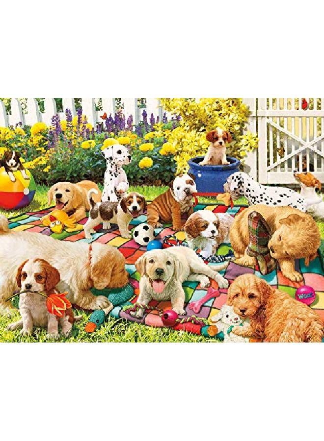 Puppy Playground 750 Piece Jigsaw Puzzle Multicolor 24
