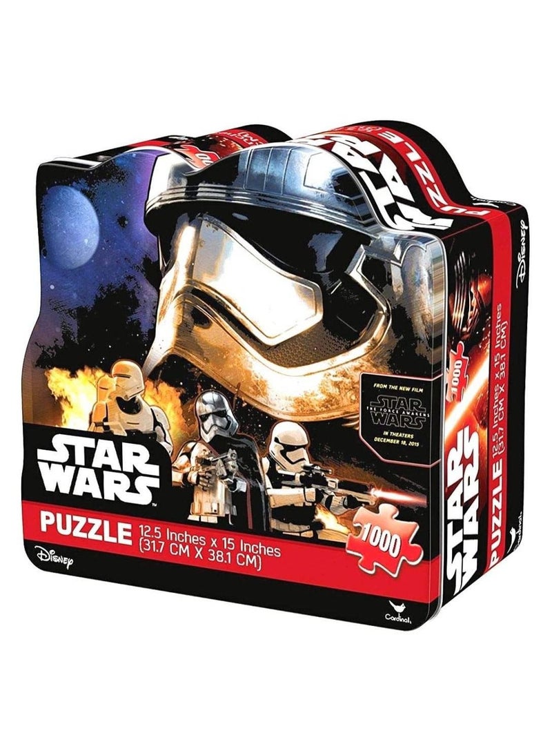 Star Wars The Force Awakens (Captain Phasma - Stormtroopers) 1000 Piece Jigsaw Puzzle in Collectible Tin/Box Dated 2015 Disney Storm Troopers