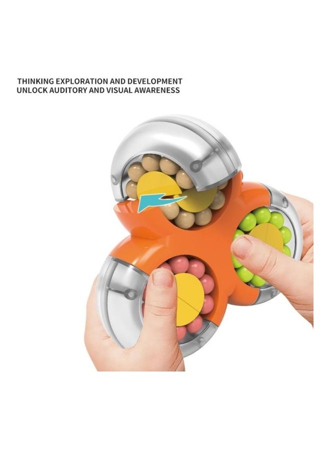 4-Piece Rotating Magic Beans Fingertip Rubik Cube Toy Set