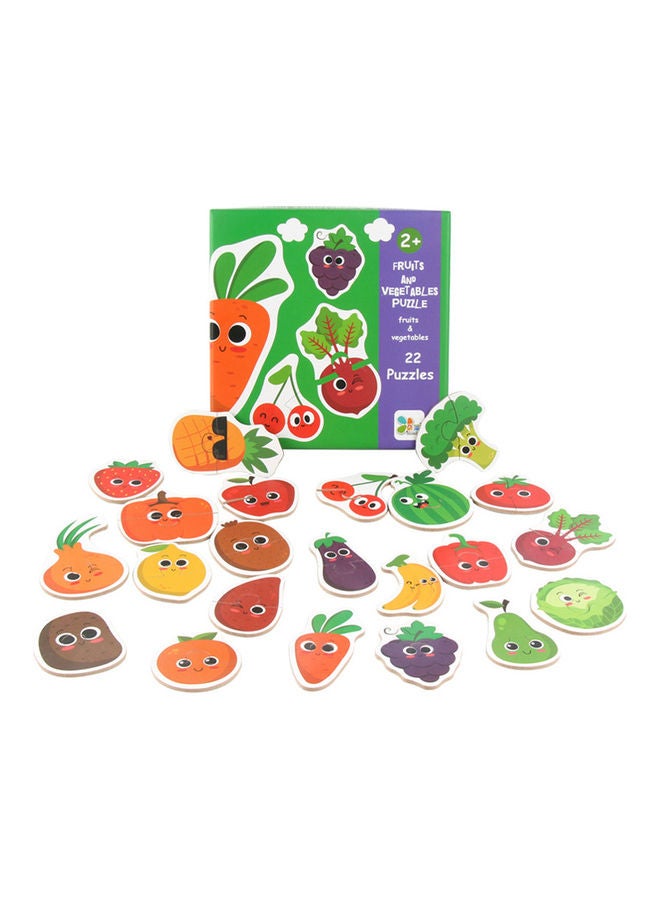 22-Piece Fruits And Vegetables Puzzles
