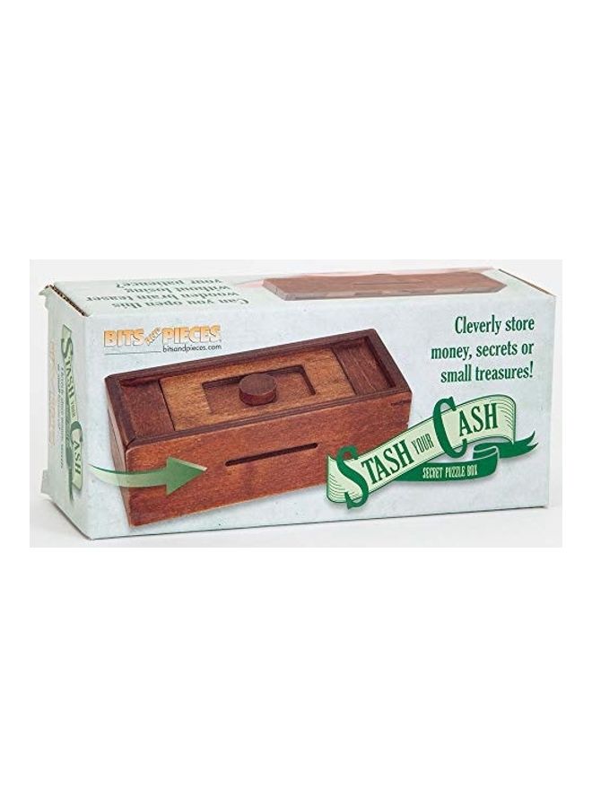 Stash Your Cash Secret Puzzle Box 2.28x6.3x2.91inch