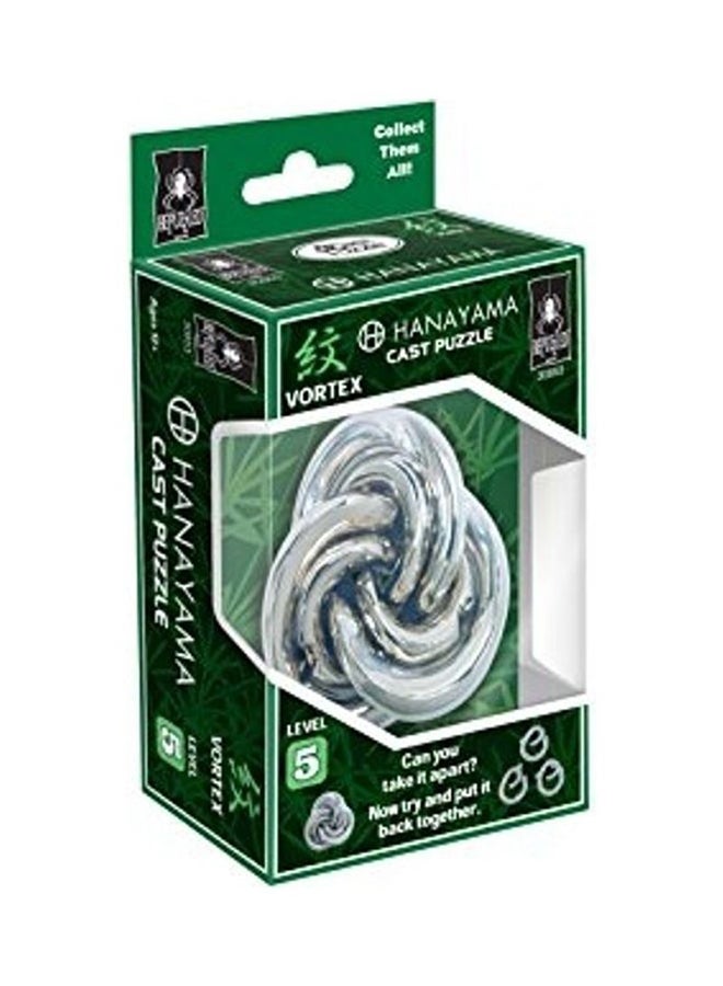 Amour Hanayama Cast Metal Brain Teaser Puzzle, Vortex 1.8x4.7x3.1inch