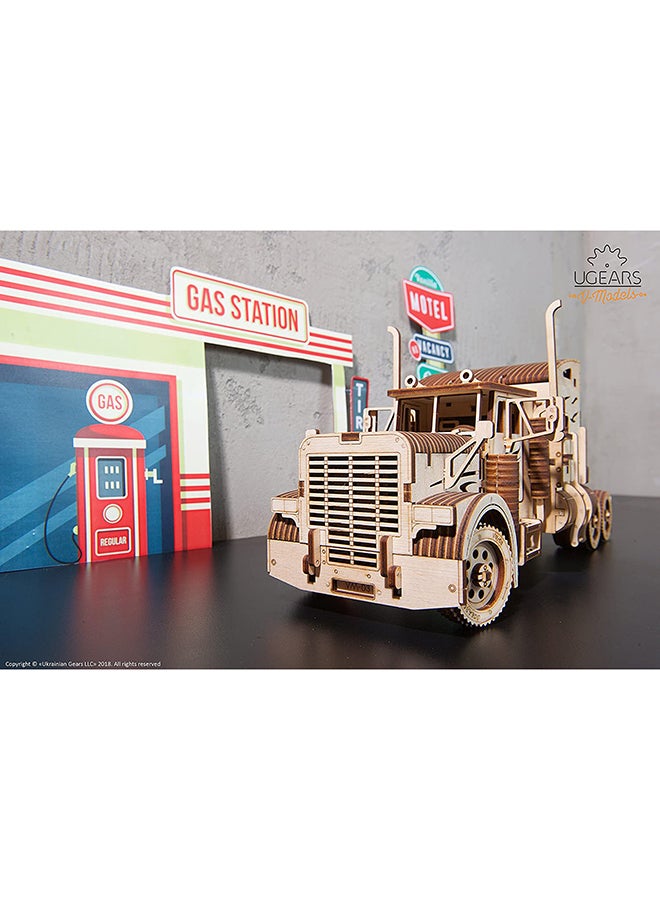 Truck Model 3D Wooden Puzzle Kit 2x15x6.9inch