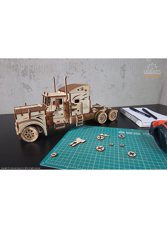 Truck Model 3D Wooden Puzzle Kit 2x15x6.9inch