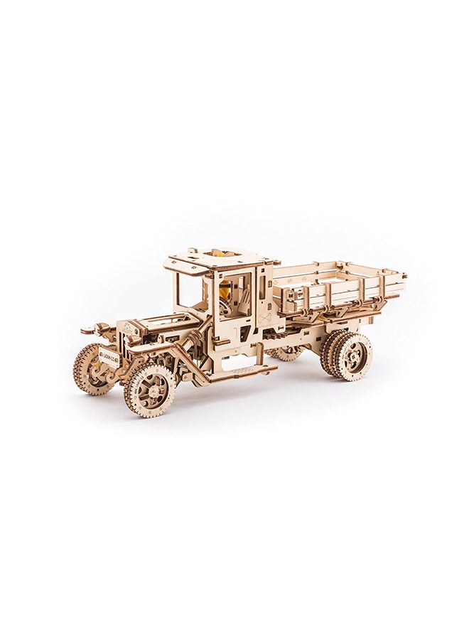 Diy Self-Propelled Ugm-11 Truck Mechanical Model 3D Wooden Puzzle Kit 13.3x5.5x 5inch
