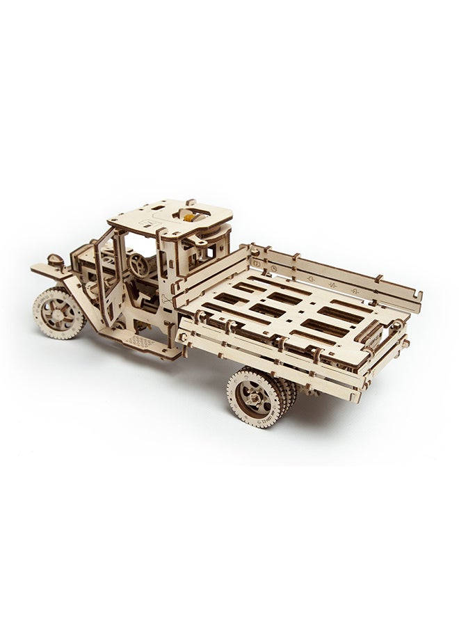 Diy Self-Propelled Ugm-11 Truck Mechanical Model 3D Wooden Puzzle Kit 13.3x5.5x 5inch