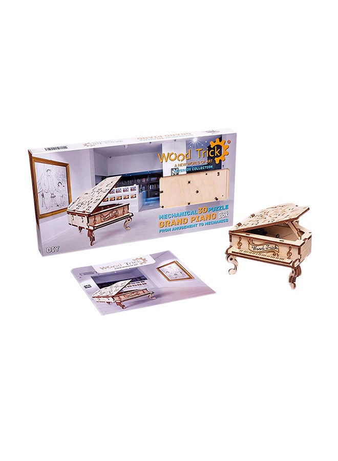 3D Wooden Puzzle, Toy Piano Music Box, Moonlight Sonata 1.4x14.5x7.3inch