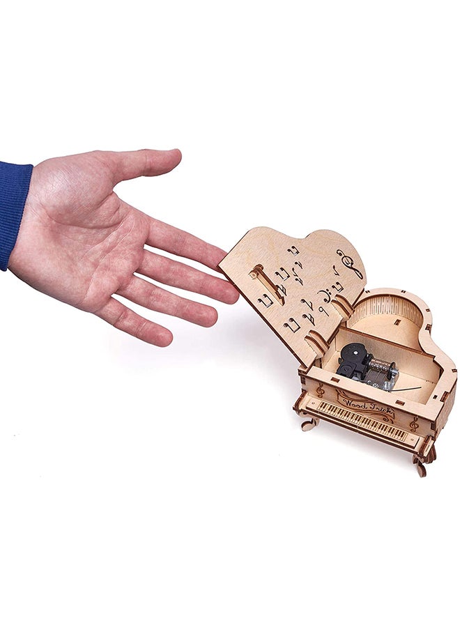 3D Wooden Puzzle, Toy Piano Music Box, Moonlight Sonata 1.4x14.5x7.3inch