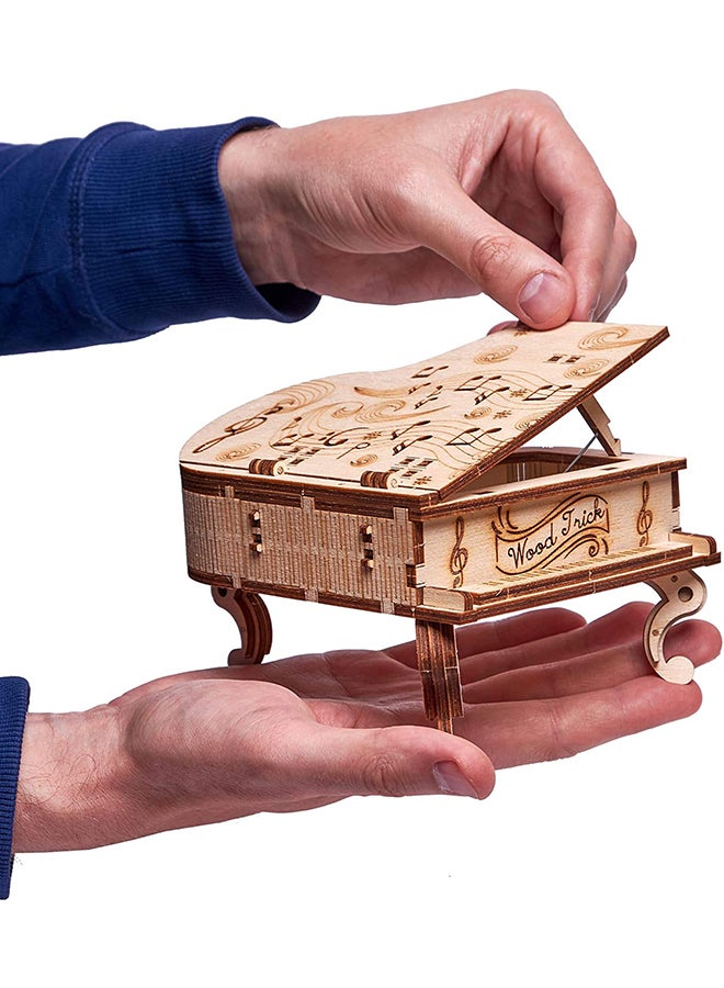 3D Wooden Puzzle, Toy Piano Music Box, Moonlight Sonata 1.4x14.5x7.3inch