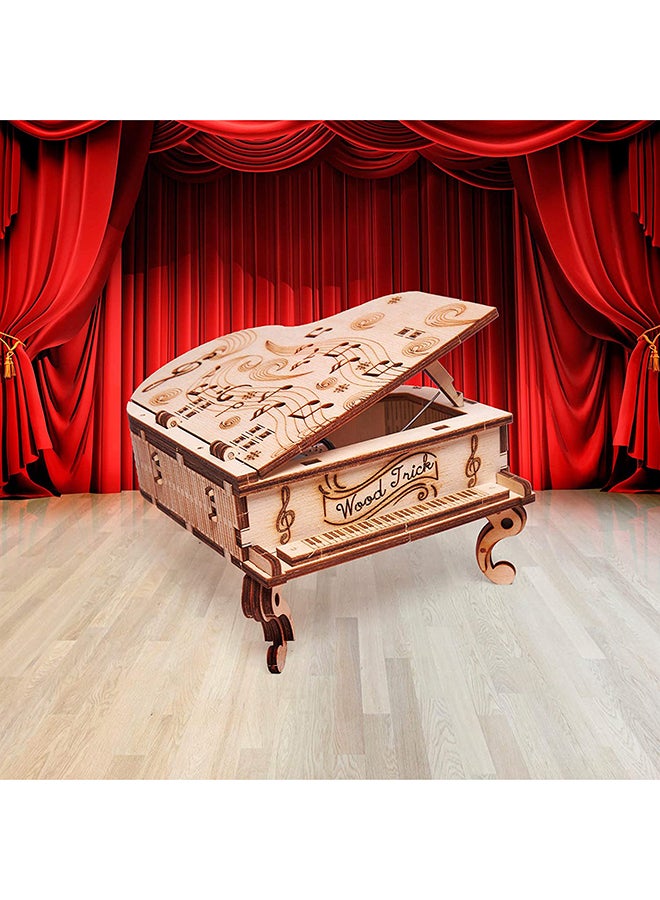 3D Wooden Puzzle, Toy Piano Music Box, Moonlight Sonata 1.4x14.5x7.3inch