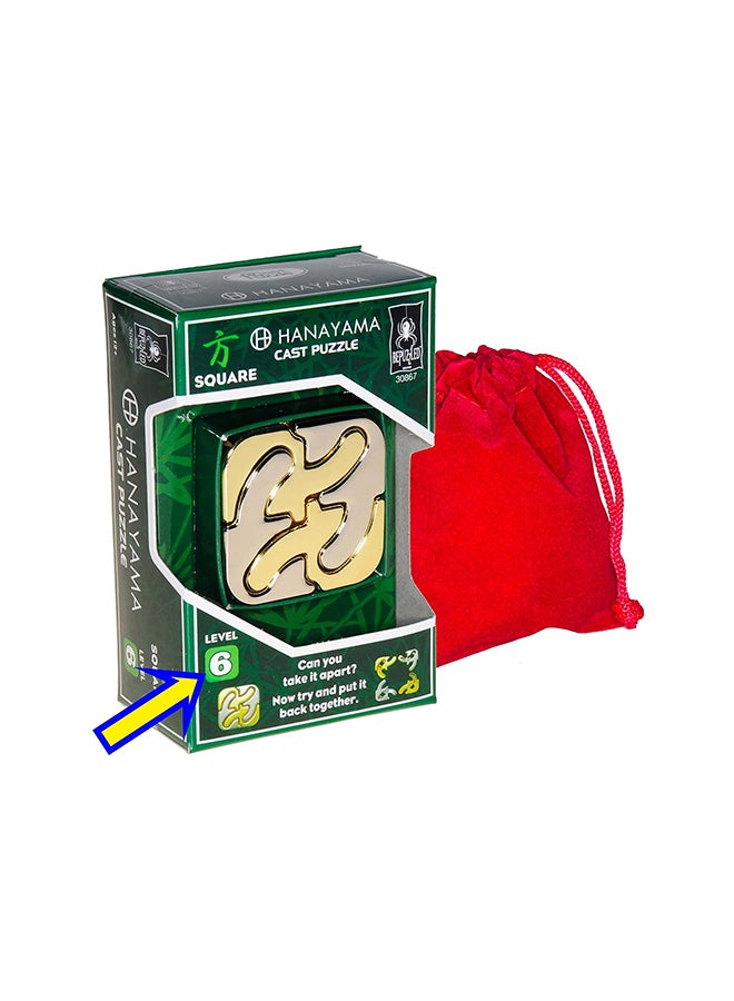 Hanayama Square Puzzle 1.9 X5.5 X4inch