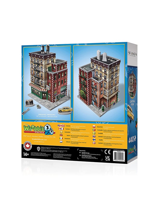 440-Pieces 3D Central Perk Jigsaw Puzzle, Friends 2.5x14x12.5inch