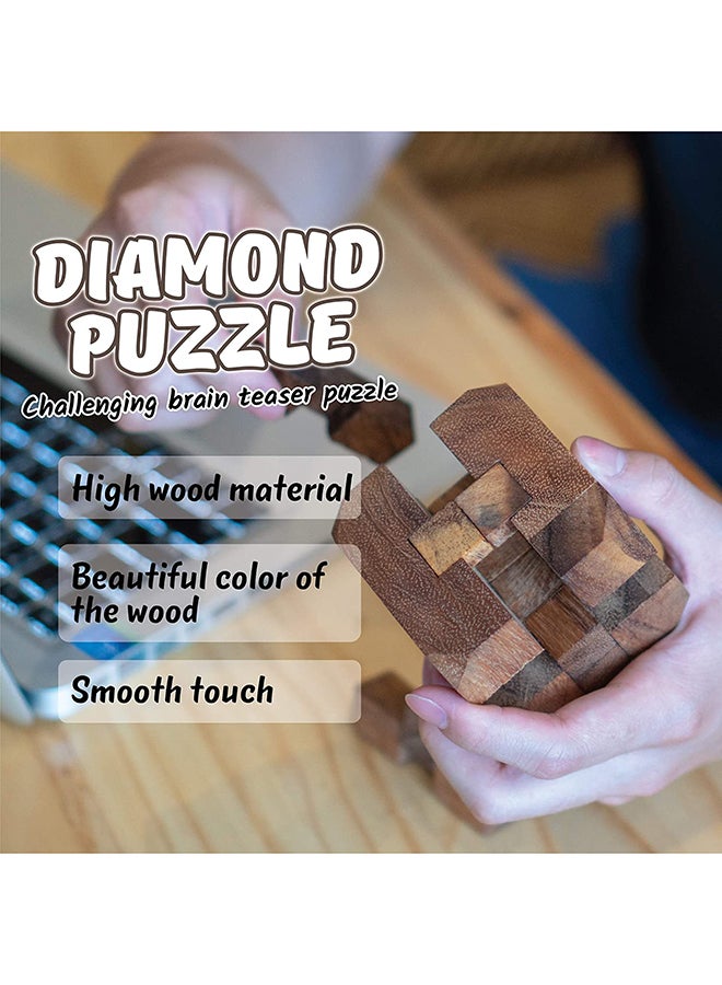 Diamond Cube Puzzle 2.3x2.5x2.5inch