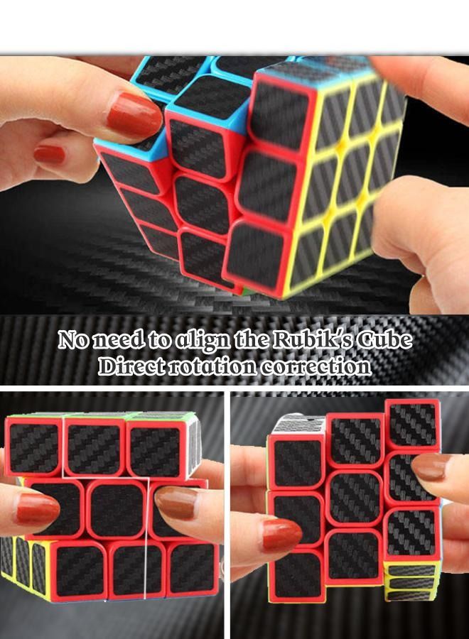 GROIC 5pcs Magic Cube Set 2x2 3x3 5x5 Pyramid Puzzle Easy Turning Toy Gift