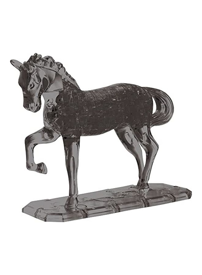Deluxe Crystal Puzzle- Horse Black 7.3 X10.8 X7.8inch