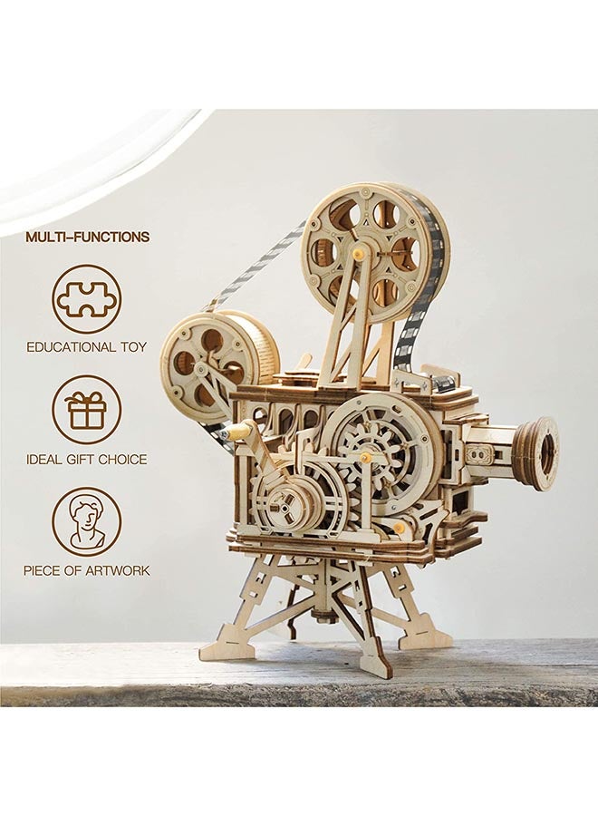 3D Wooden Puzzle Diy Model Building Kit - Vitascope Mechanical Craft Kit 2.2 X12.6 X9.3inch