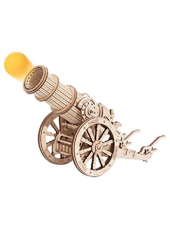 3D Wooden Puzzles Model Building Kits Cannon Toys Diy Wooden Catapult Toys For Kids Stem Educational Projects For Boys/Girls/Adults