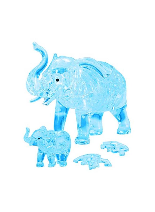(Bepua) Std. Crystal Puzzle Elephant Baby (Blue)46