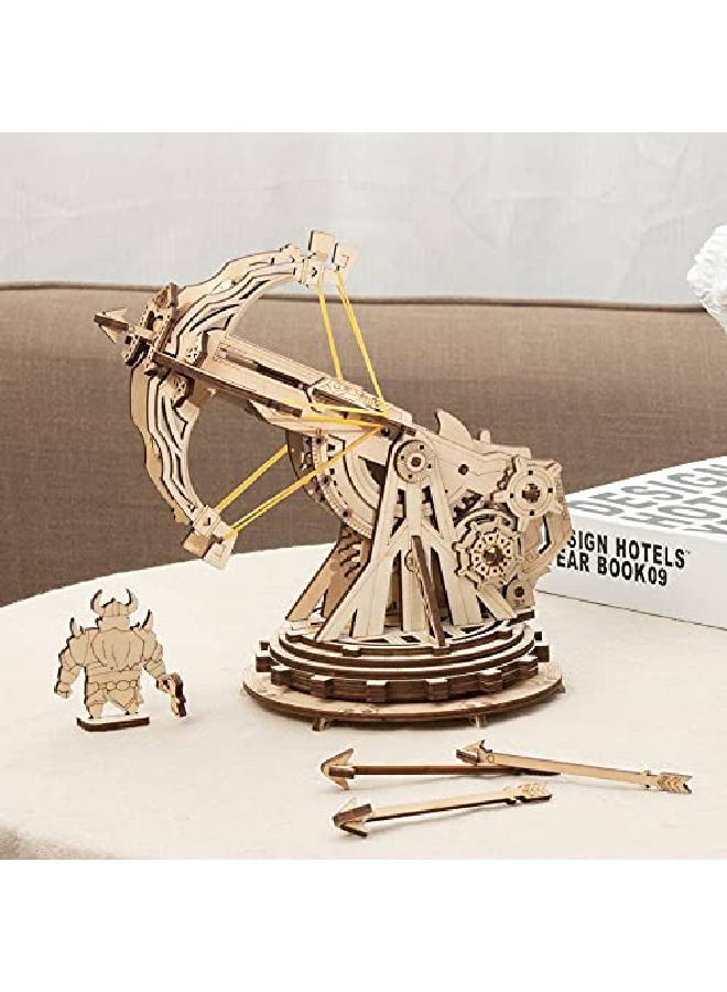 3D Wooden Ballista Puzzlediy Model Building Kitbrain Teaser Puzzle For Adultskids Wood Craft Kitgift For Valentine'S Day & Birthday
