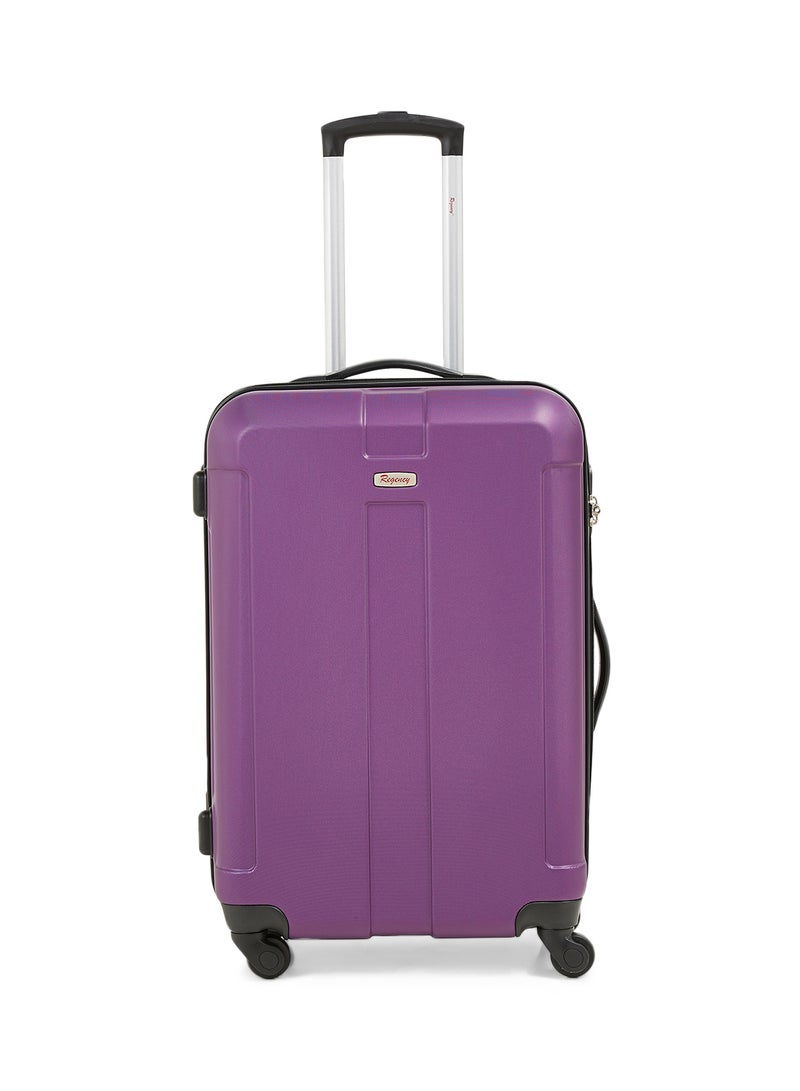 Nova Hardside Medium Check in Luggage Trolley Purple