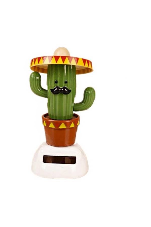 Car Shaking Head Toys Dancing Cactus Cartoon Solar Powered Dancing Toy - Cactus