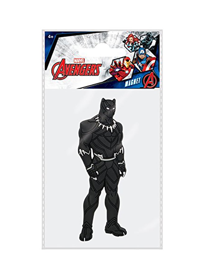 Marvel Black Panther Avengers Soft Touch Pvc Magnet Character 1 x 3.5 x 0.25inch