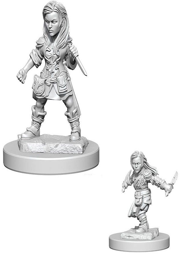 Dungeons & Dragons: Nolzur's Marvelous Unpainted Minis: Halfling Female Rogue