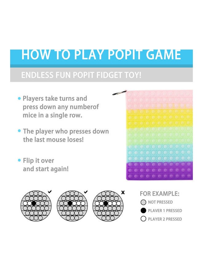Glow In The Dark Push Bubble Stress Relieve Fidget Toy for Kids and Adults