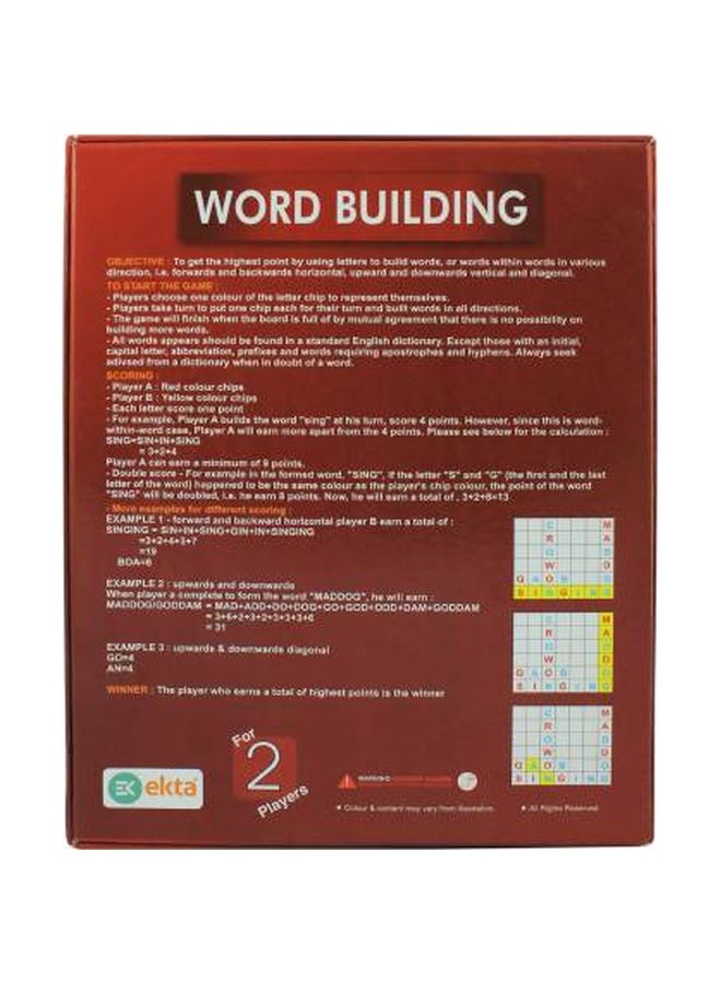 Word Building Board Game