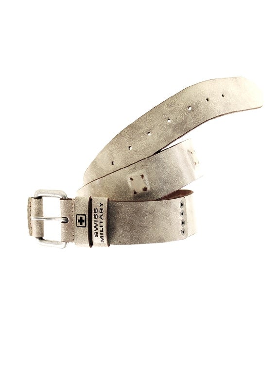 Swiss Military Leather Belt Beige