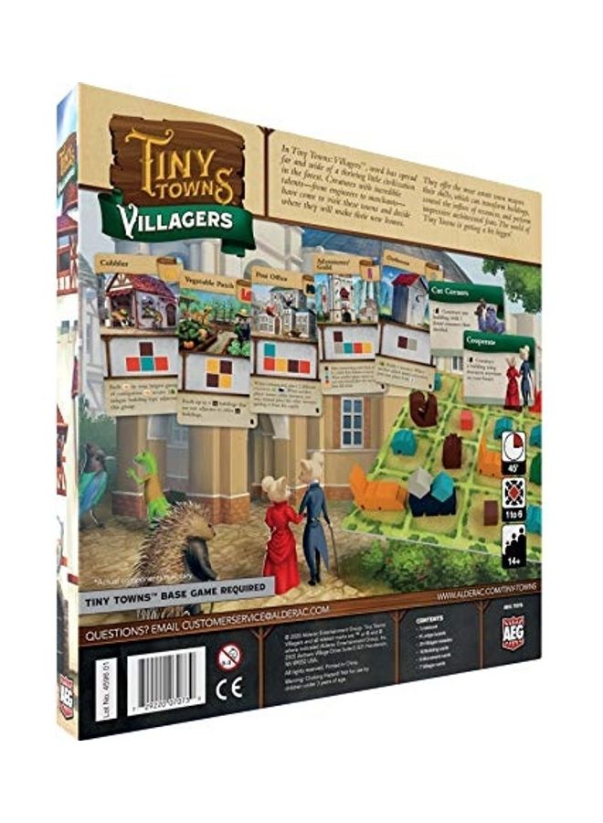 Tiny Towns Villagers Expansion Board Game