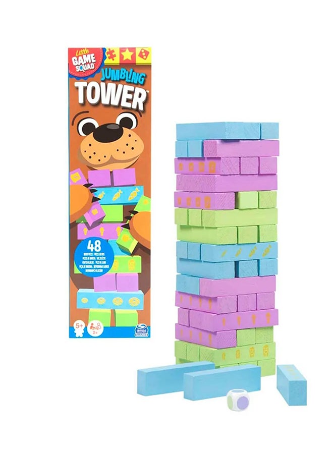 Spin Master Games Game Squad Jumbling Tower - 48 Pieces 2 Players