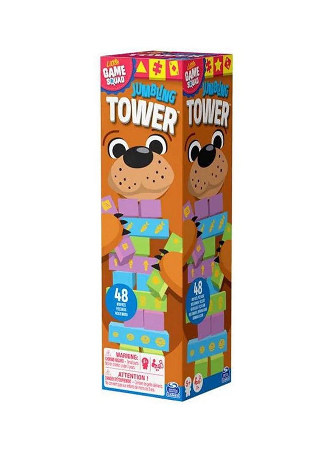 Spin Master Games Game Squad Jumbling Tower - 48 Pieces 2 Players