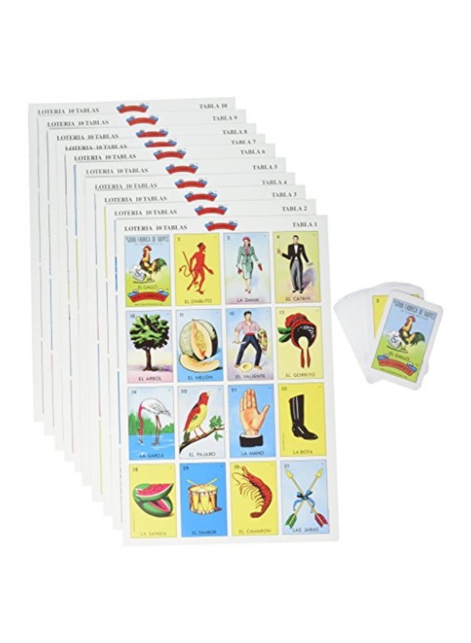 Mexican Jumbo Loteria Board And Educational Card Set 21520