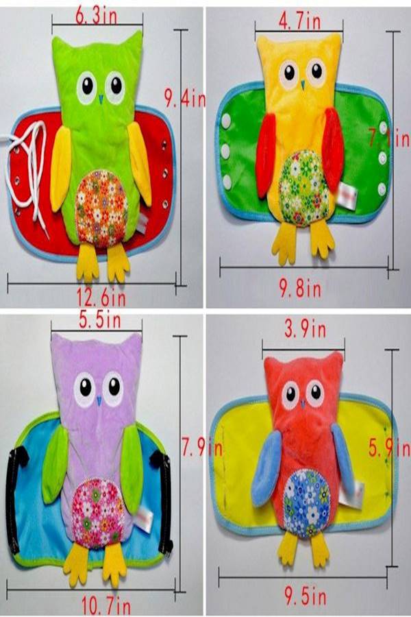 Owl Shape Plush Toy -4Piece