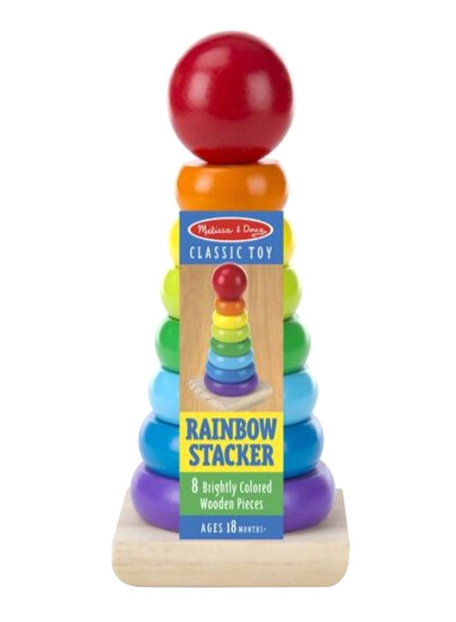 Rainbow Stacker Wooden Ring Educational Toy