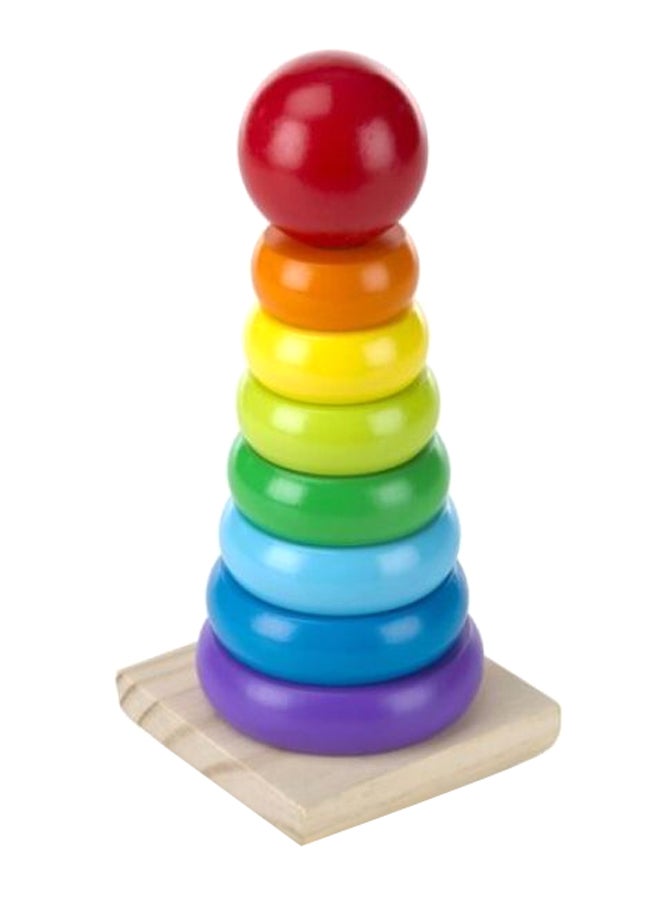 Rainbow Stacker Wooden Ring Educational Toy