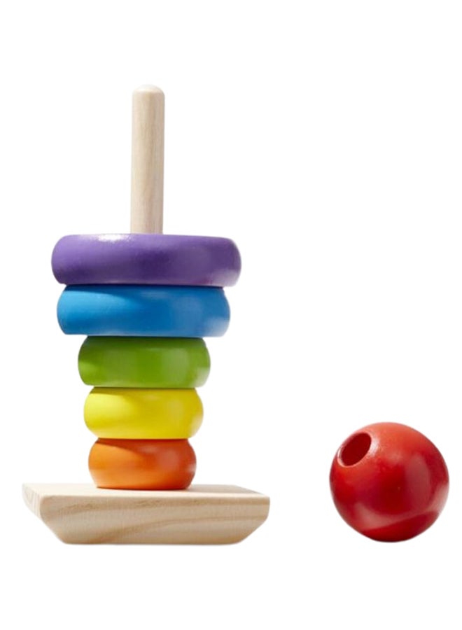 Rainbow Stacker Wooden Ring Educational Toy