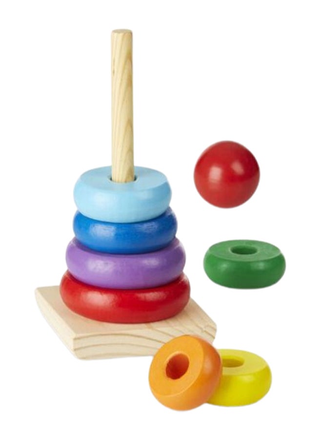 Rainbow Stacker Wooden Ring Educational Toy