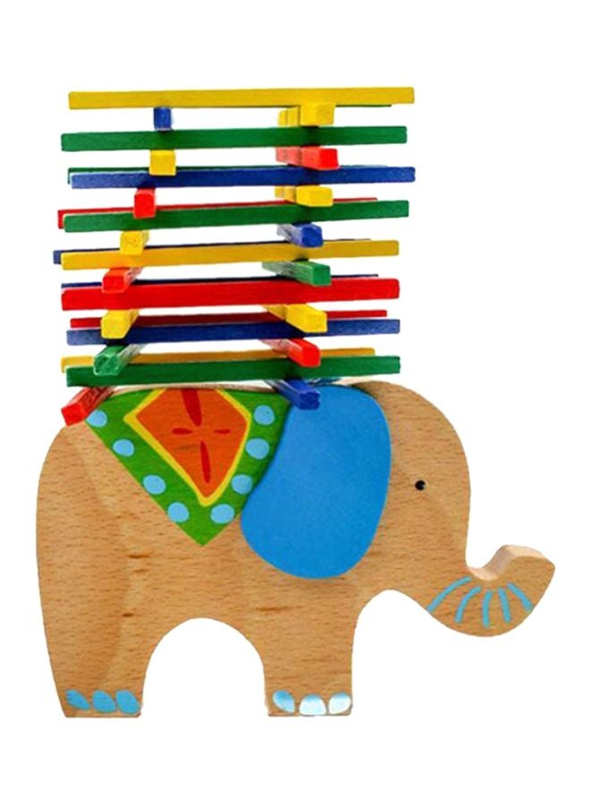40-Piece Elephant Balance Beam Toy 12x8cm