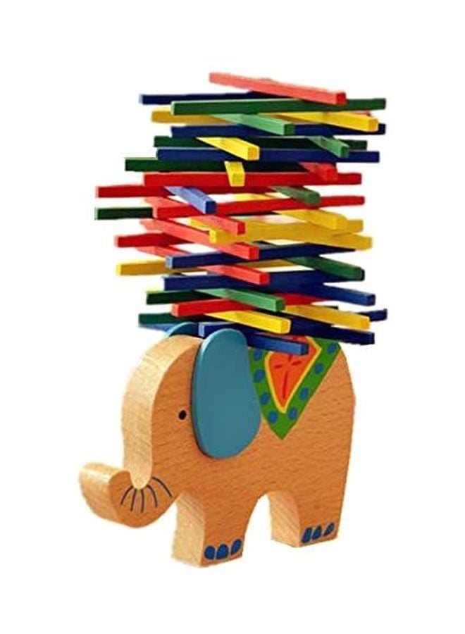 40-Piece Elephant Balance Beam Toy 12x8cm