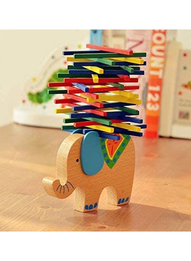 40-Piece Elephant Balance Beam Toy 12x8cm