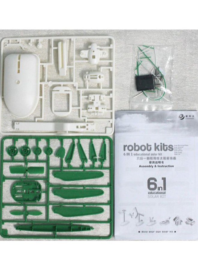 6-In-1 Solar Power Robot Kit 21x18x5cm
