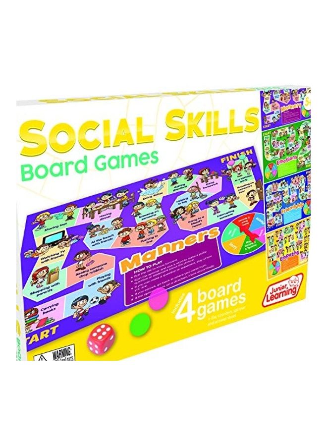 4-Piece Social Skills Board Game Set