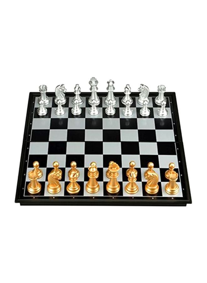 Magnetic Chess Board With Plastic Box Playing Pieces