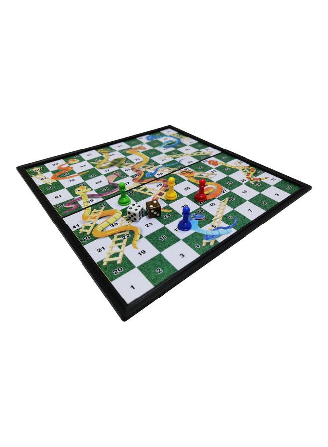 Portable Magnetic Snakes And Ladders Board Game Set
