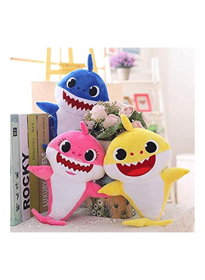 Soft Plush Singing Lighting Authentic Detailing Lightweight Baby Shark Toy 14x18x24.1cm