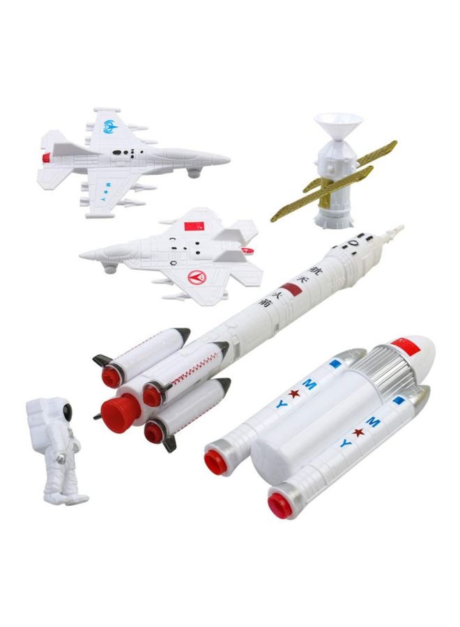 7-Piece Simulate Mini Space Rocket Modeling Figures