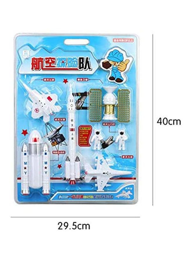 7-Piece Simulate Mini Space Rocket Modeling Figures