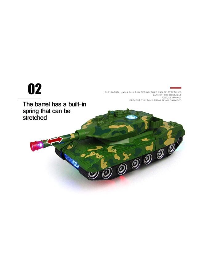 2-In-1 Transformer Army Tank Robot With Light